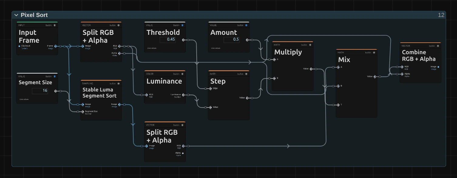 Pixel Sort | MasterSelects Docs